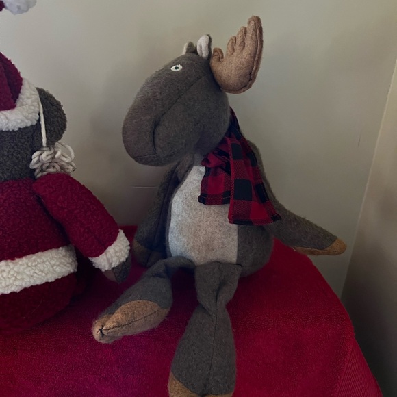 Two Vintage Hallmark Christmas Plush Kris The Bear and Broose The Moose 1998 - Picture 5 of 10